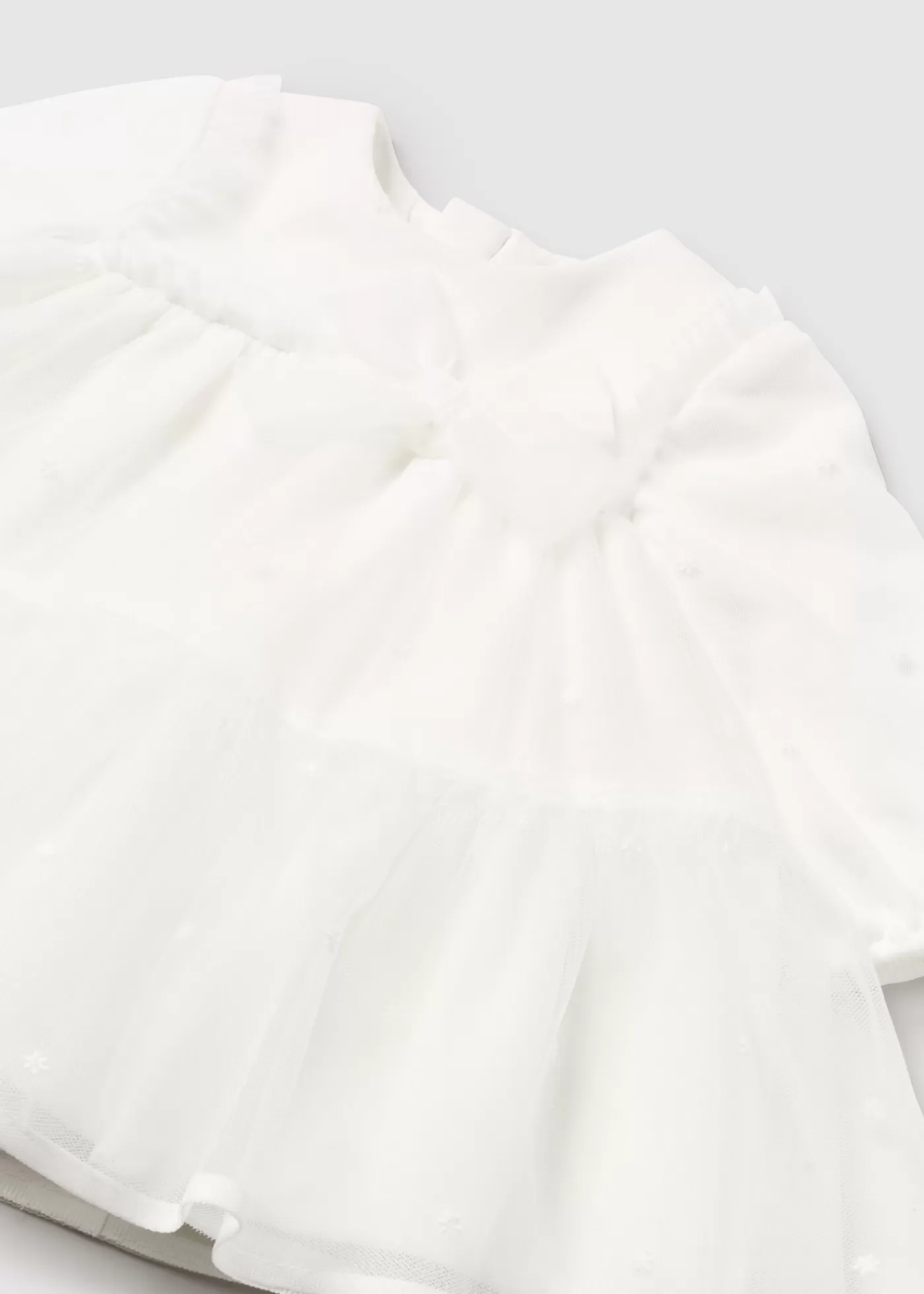 Mayoral Newborn Girl Tulle Dress Offwhite Store