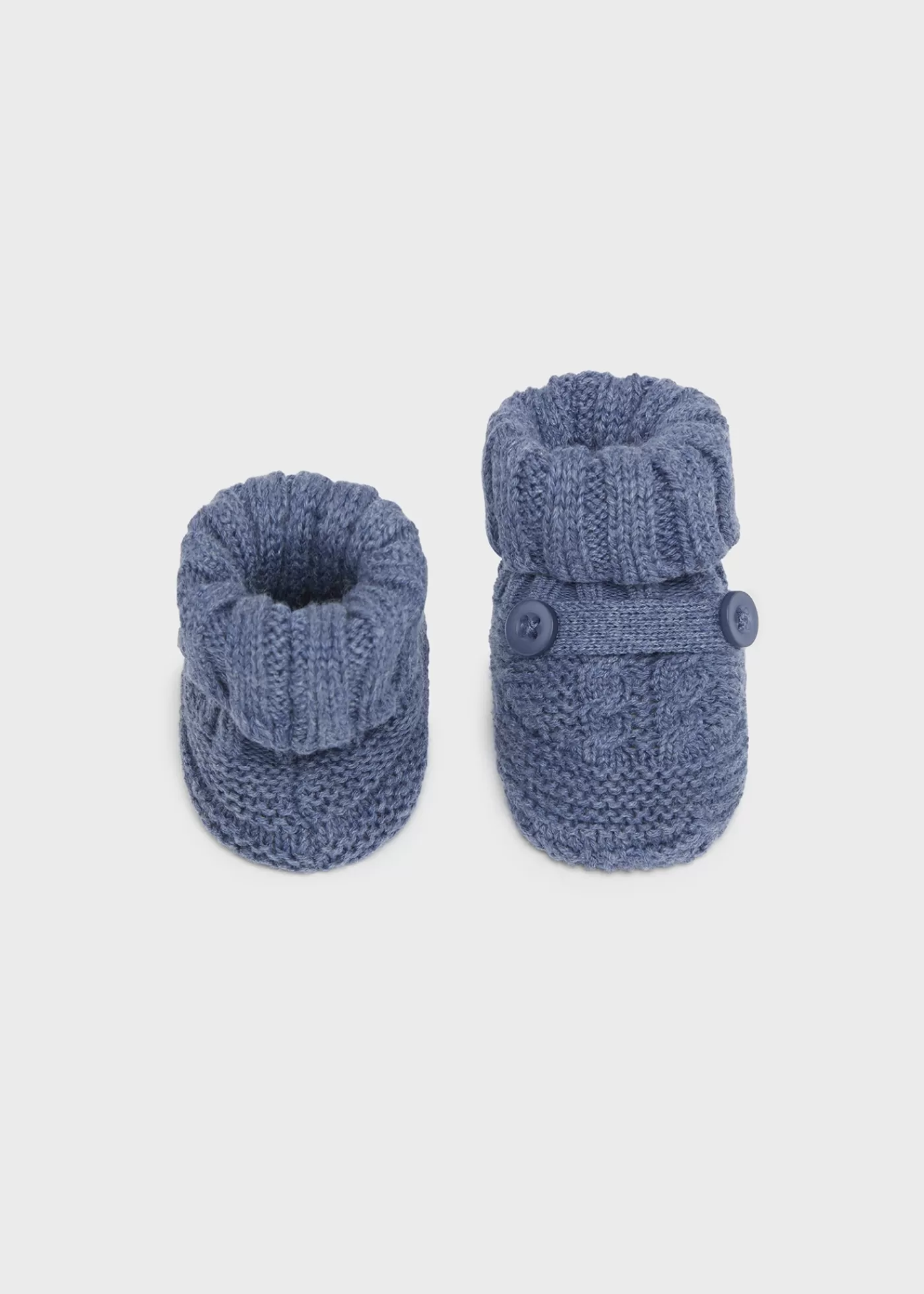 Mayoral Newborn Knit Booties Midblue Shop