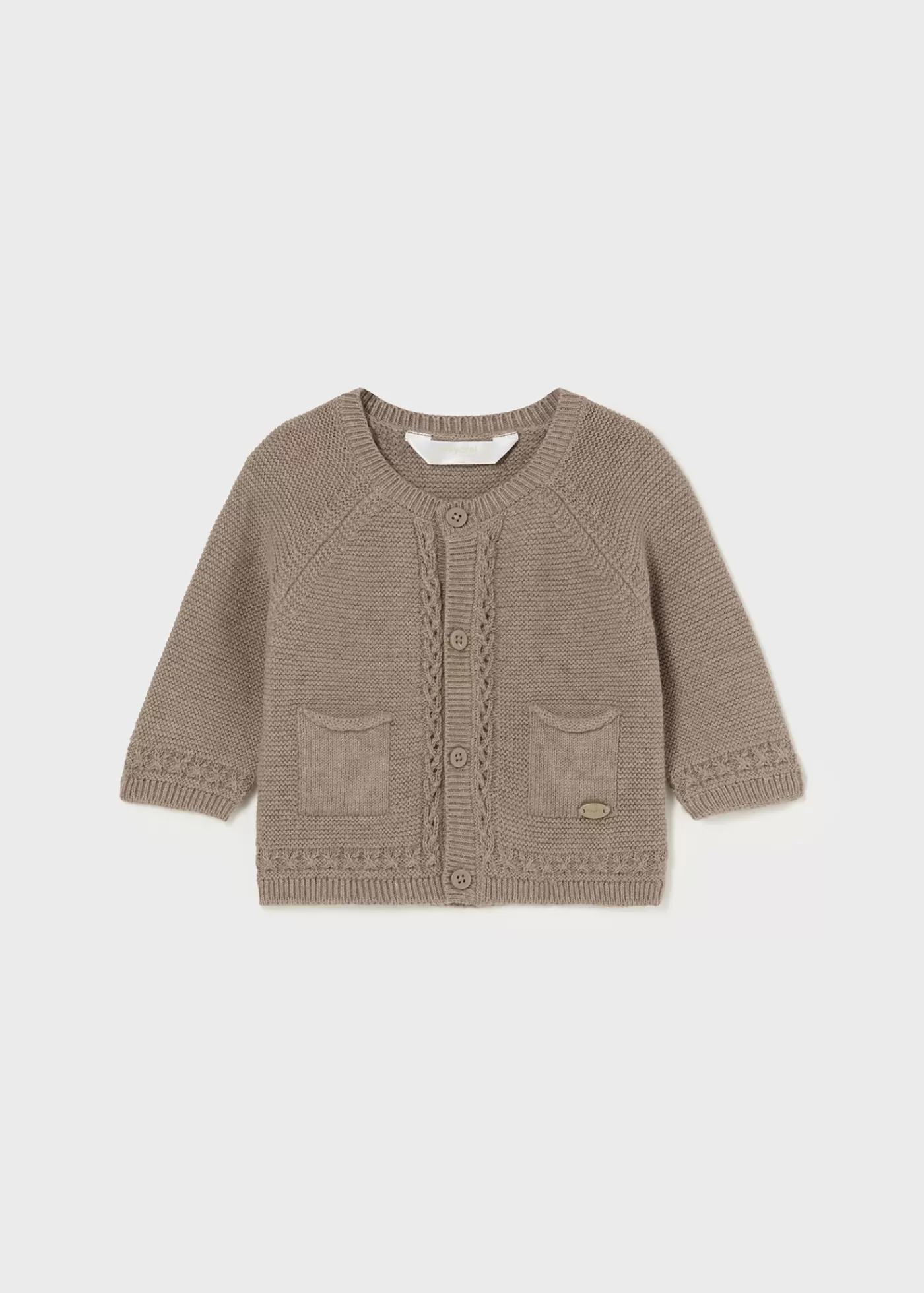 Mayoral Newborn Knit Cardigan Tiramisuheather Flash Sale