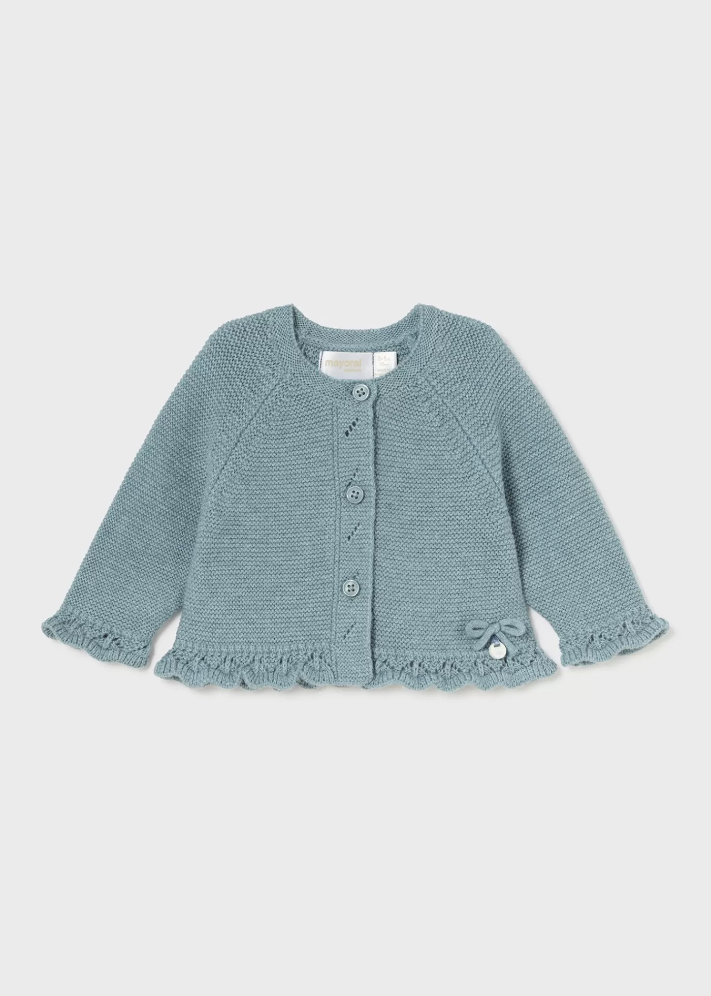 Mayoral Newborn Knit Cardigan Icebergheather Cheap