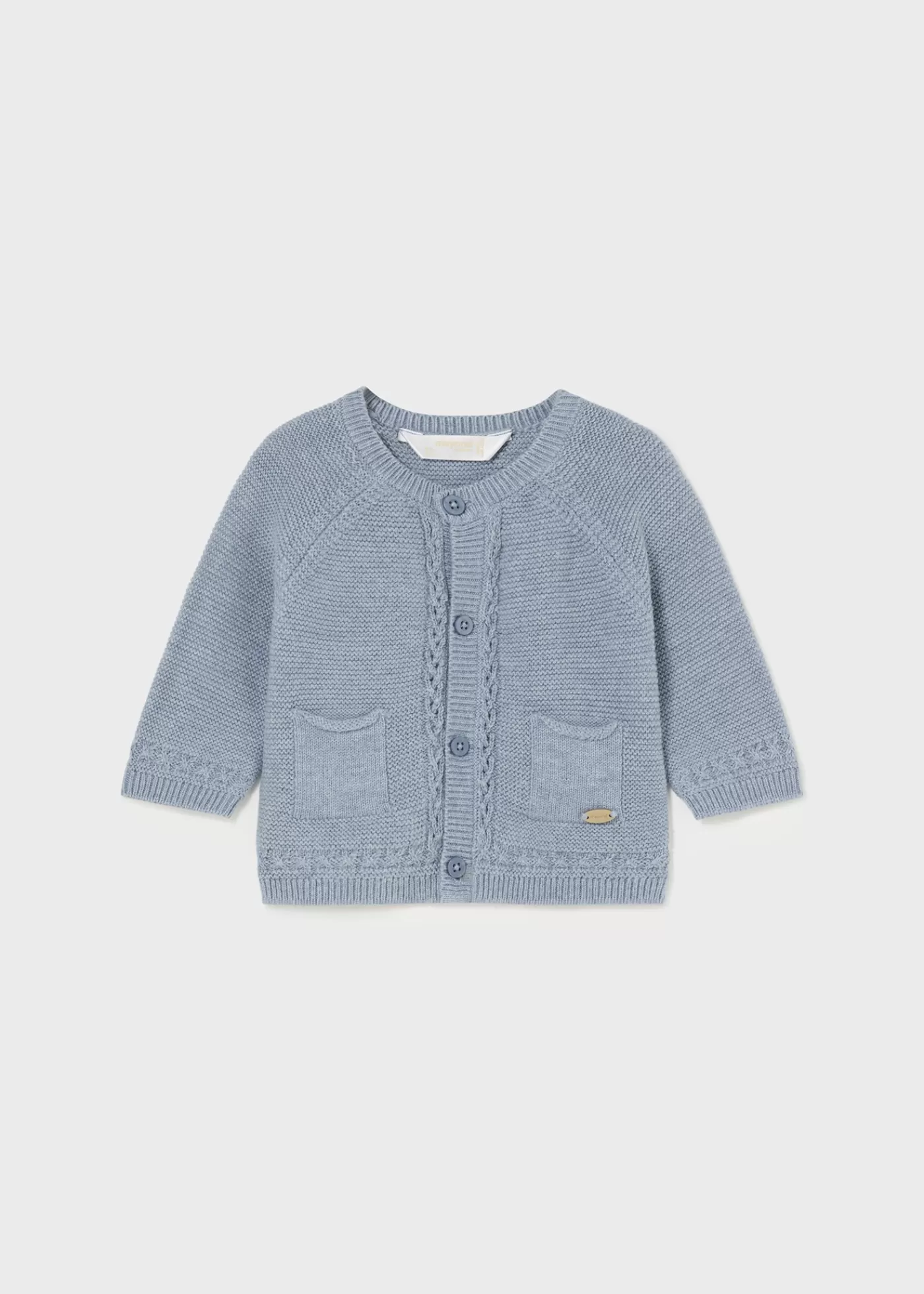 Mayoral Newborn Knit Cardigan Ceruleanheather Clearance