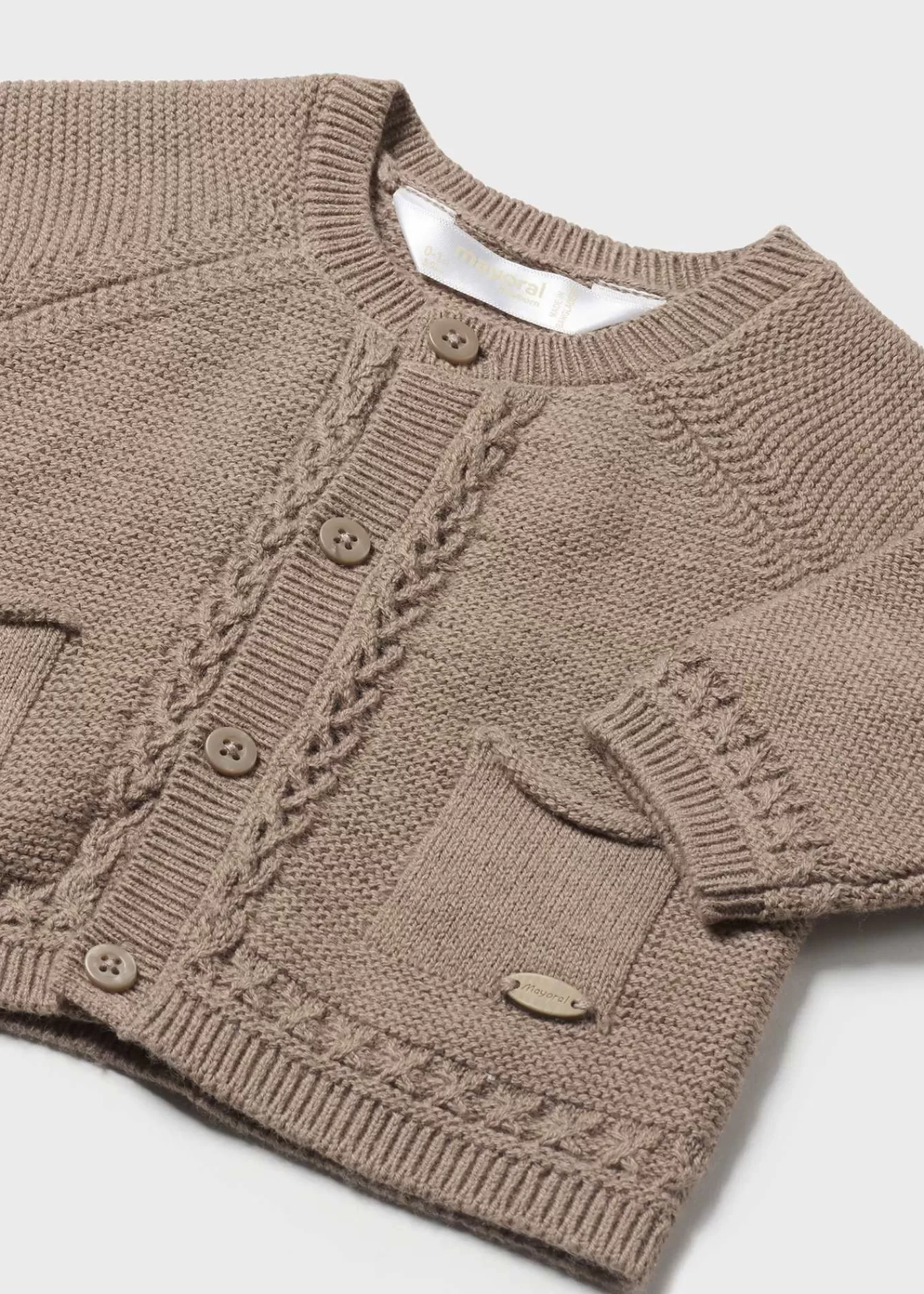 Mayoral Newborn Knit Cardigan Tiramisuheather Flash Sale