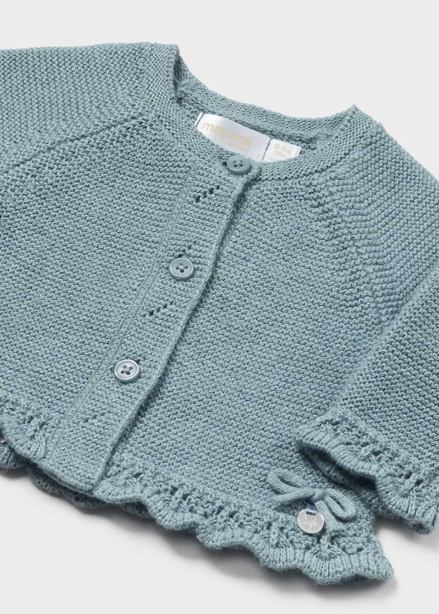 Mayoral Newborn Knit Cardigan Icebergheather Cheap