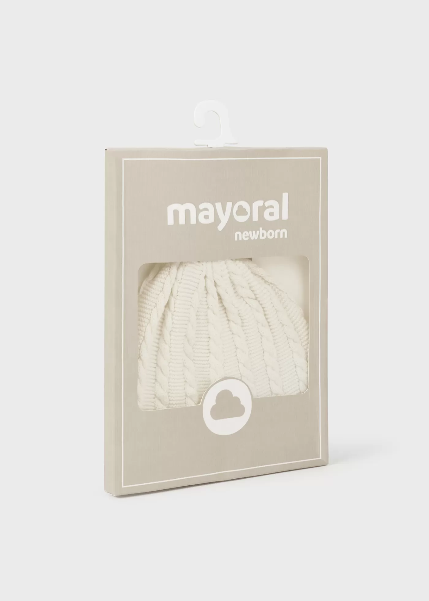 Mayoral Newborn Knit Hat Set Offwhite Cheap