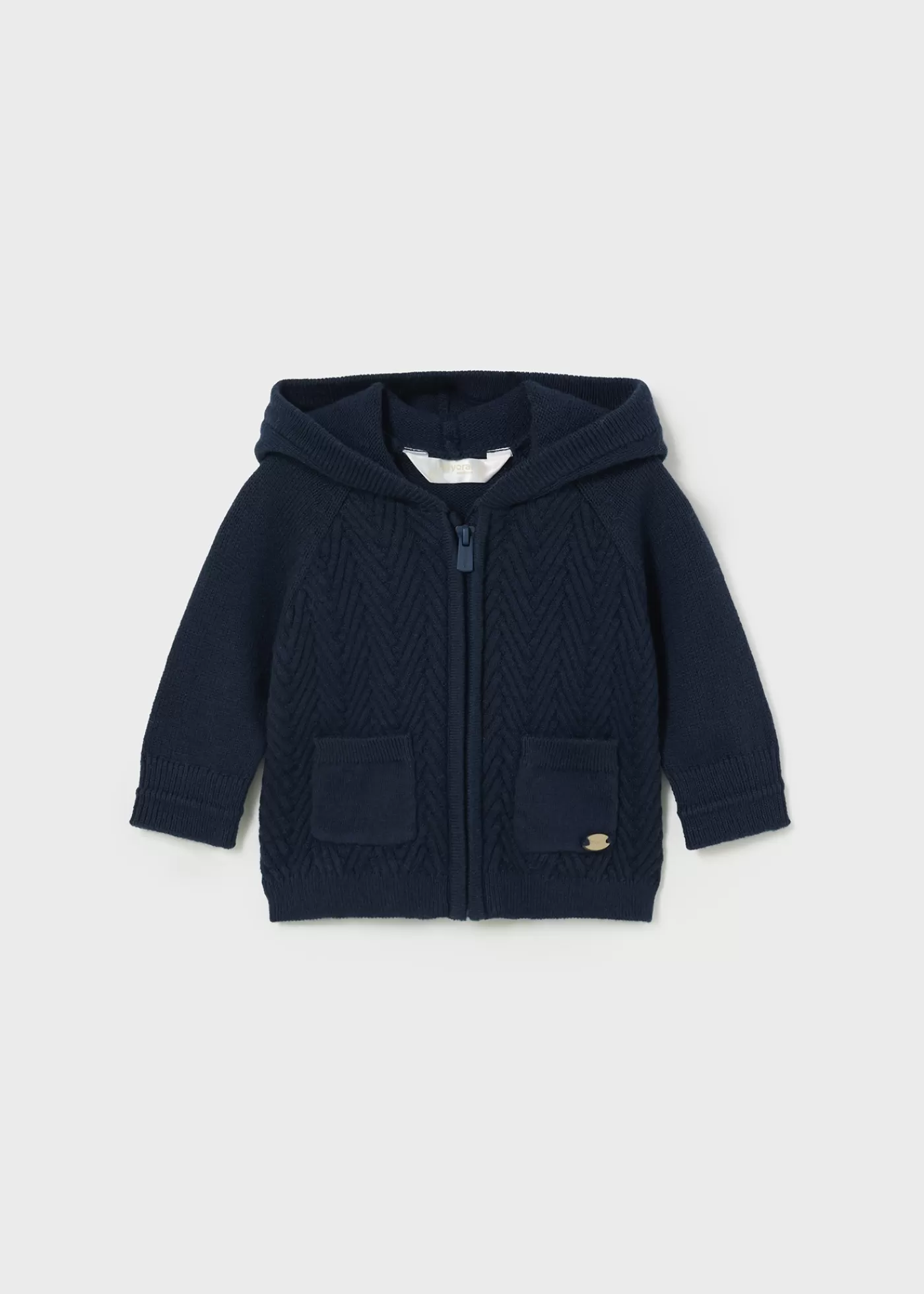 Mayoral Newborn Knit Zip Jacket Blueberry Best