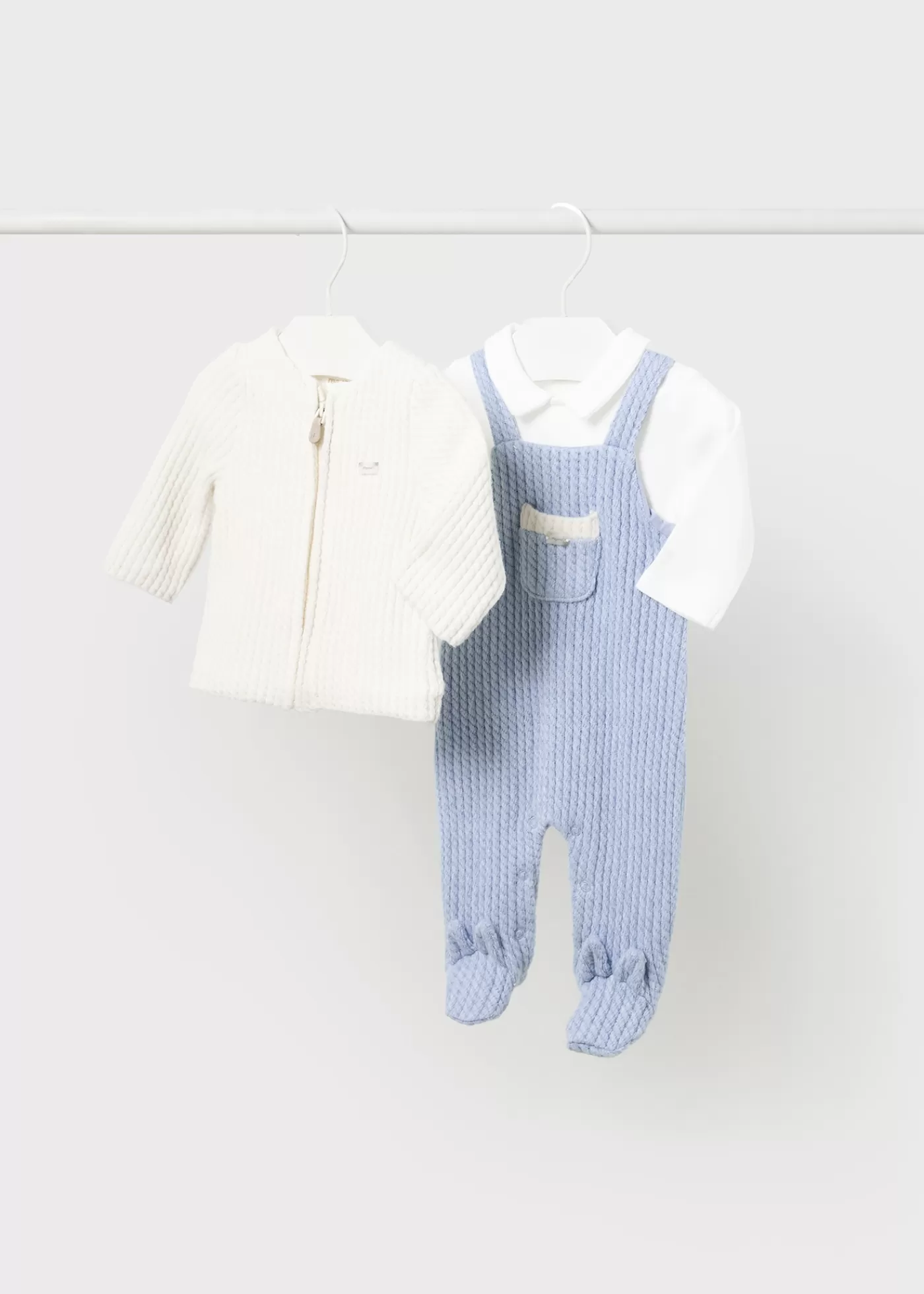 Mayoral Newborn One-Piece and Jacket Set Sky Shop