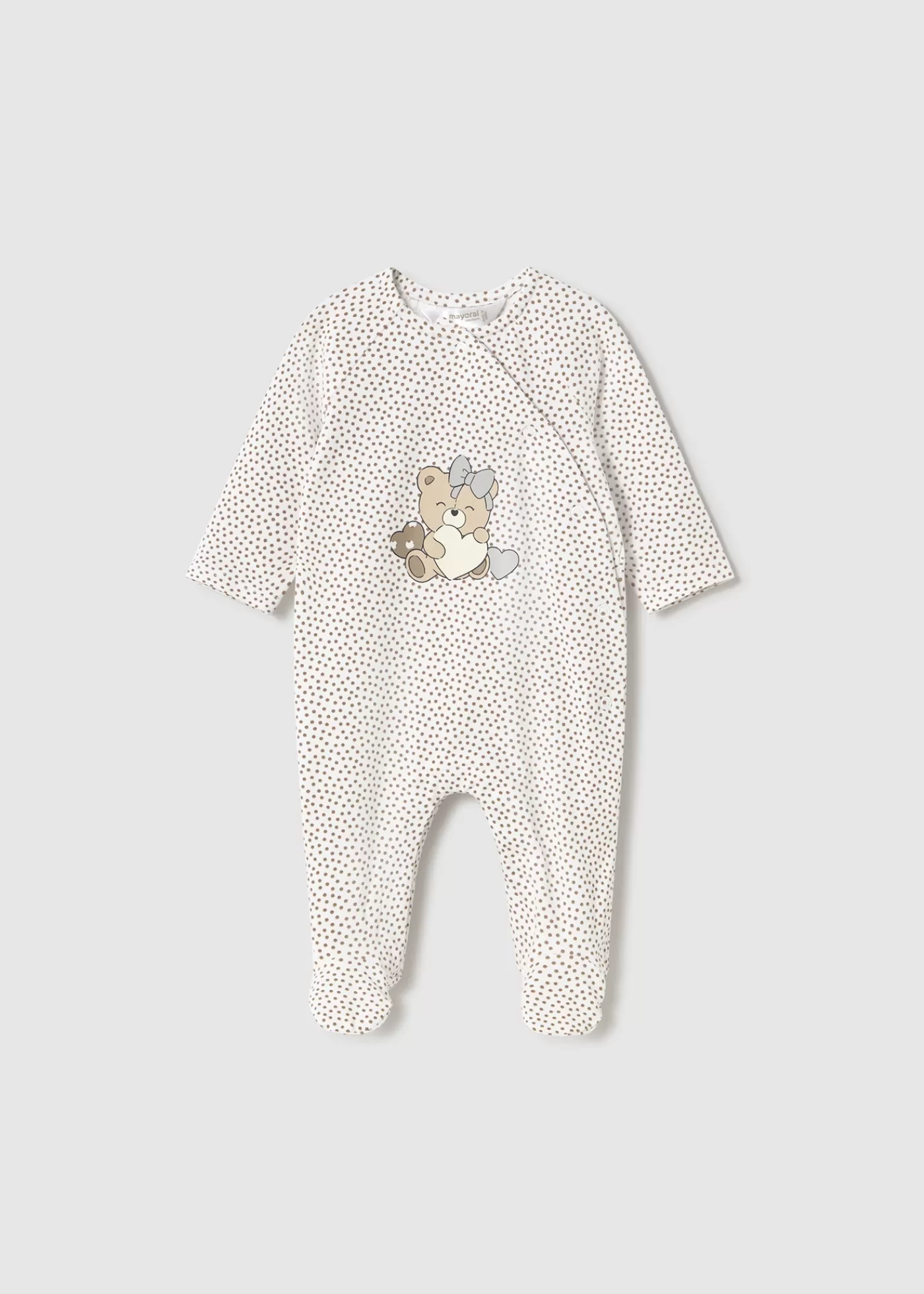 Mayoral Newborn One-Piece with Bear Biscuit Hot