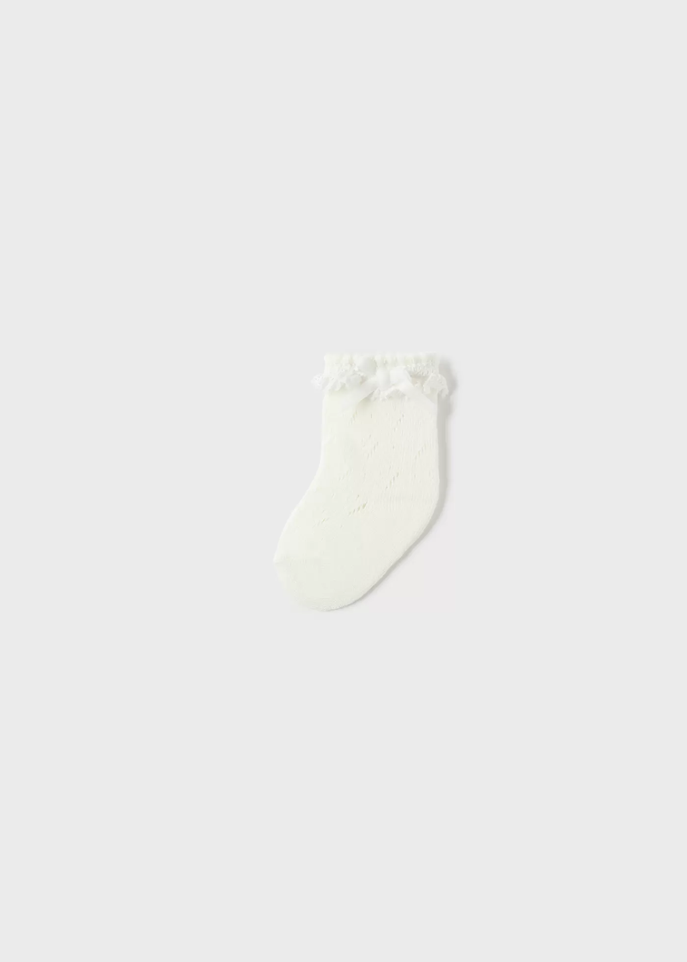 Mayoral Newborn Openwork Socks Offwhite Flash Sale