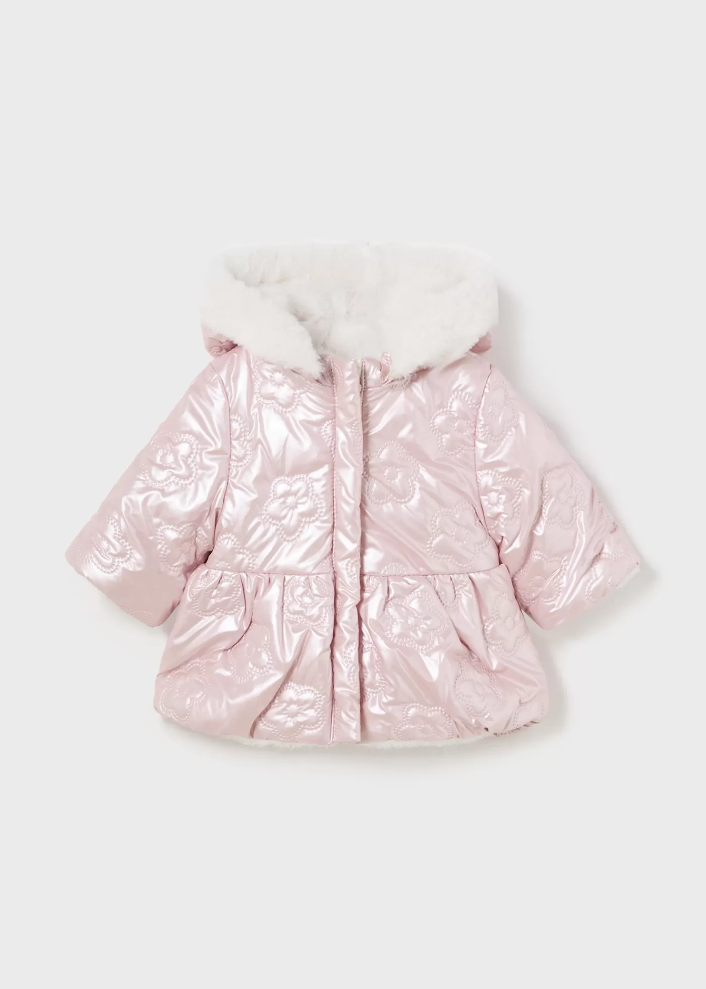 Mayoral Newborn Reversible Coat Babypink Sale