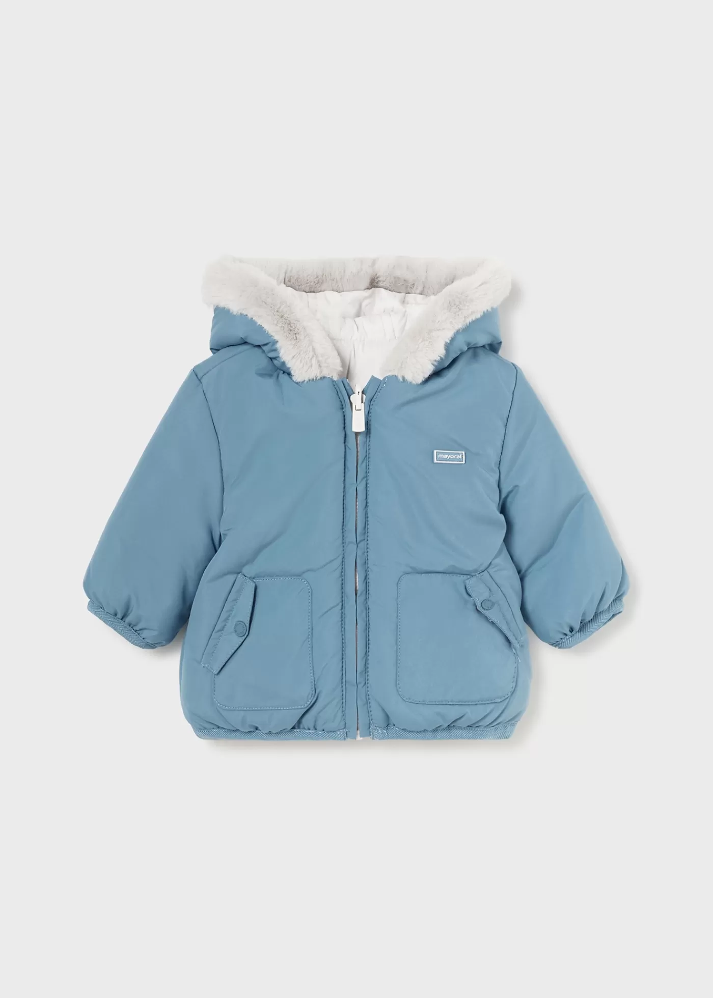 Mayoral Newborn Reversible Jacket Snow Sale