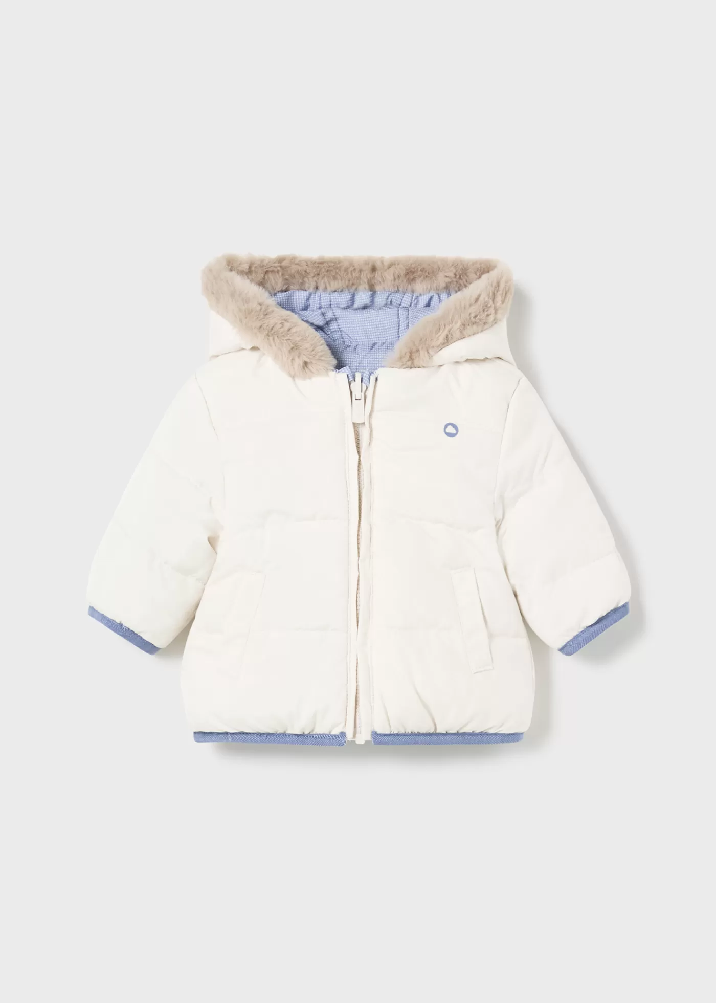 Mayoral Newborn Reversible Jacket Midblue Sale