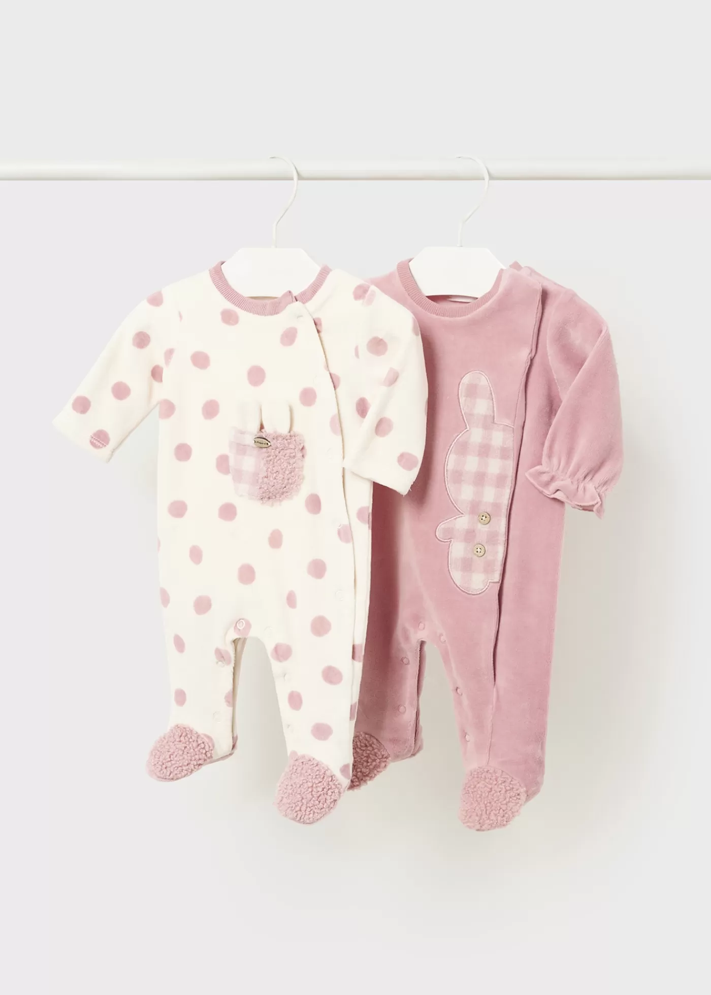 Mayoral Newborn Set of 2 Animal One-Piece Blush Cheap