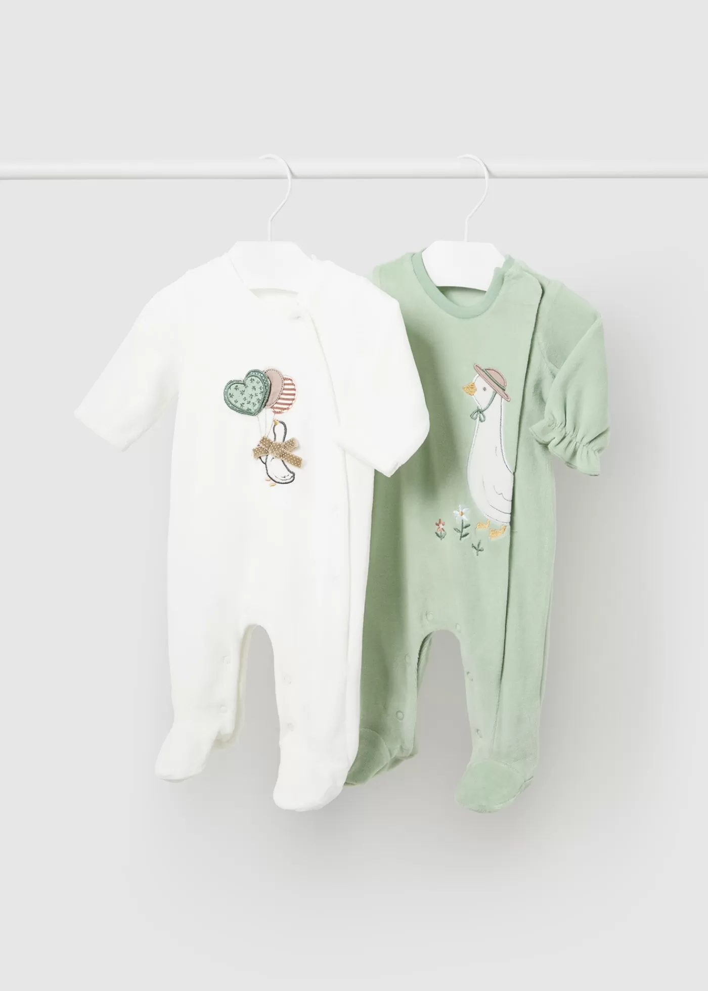 Mayoral Newborn Set of 2 Animal One-Piece Bamboo Cheap