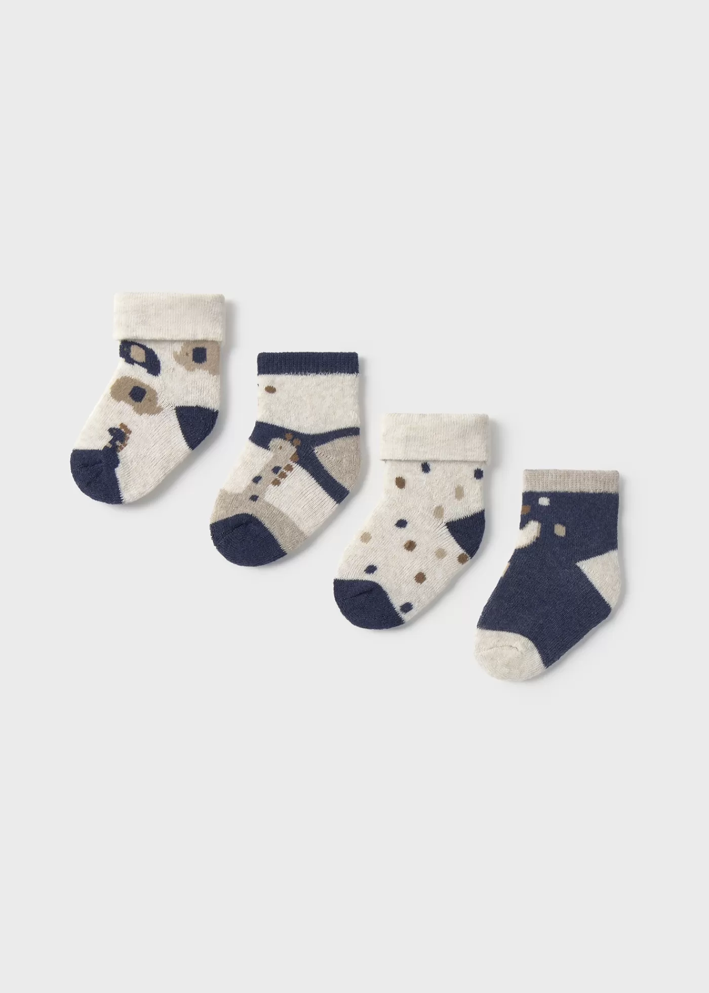 Mayoral Newborn Set of 4 Animal Socks Ink Flash Sale