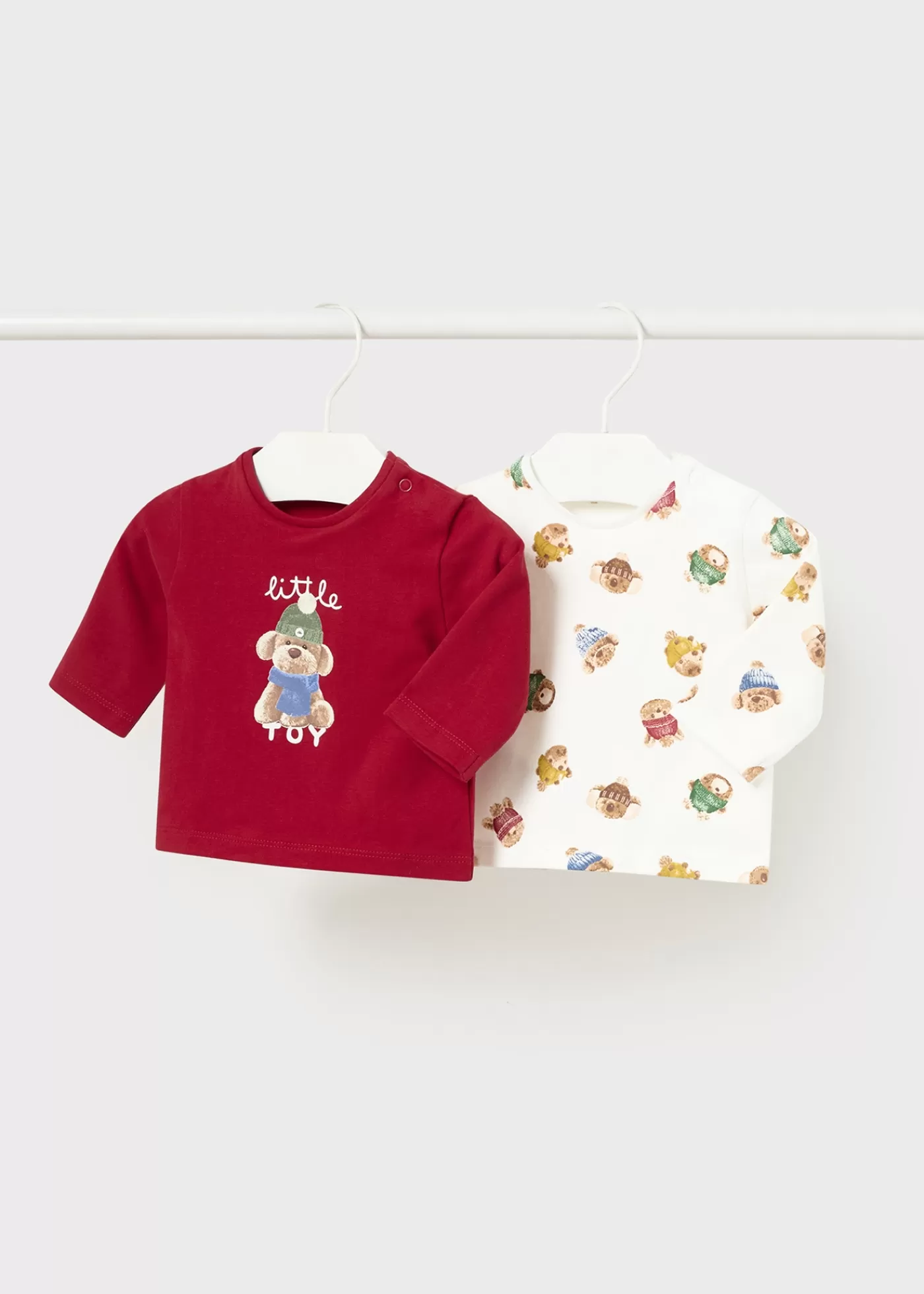 Mayoral Newborn Set of 2 Print T-Shirts Red Shop