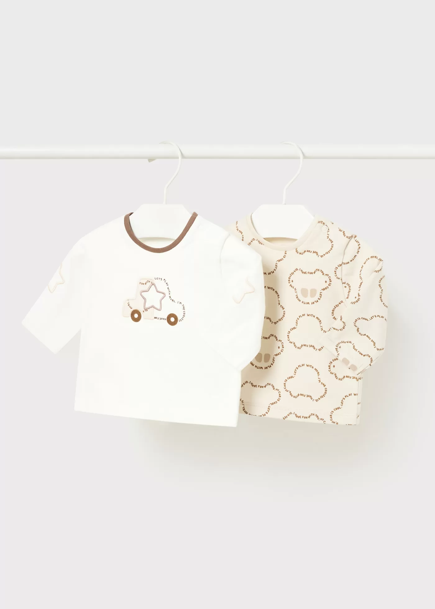 Mayoral Newborn Set of 2 Print T-Shirts Ceramic Outlet