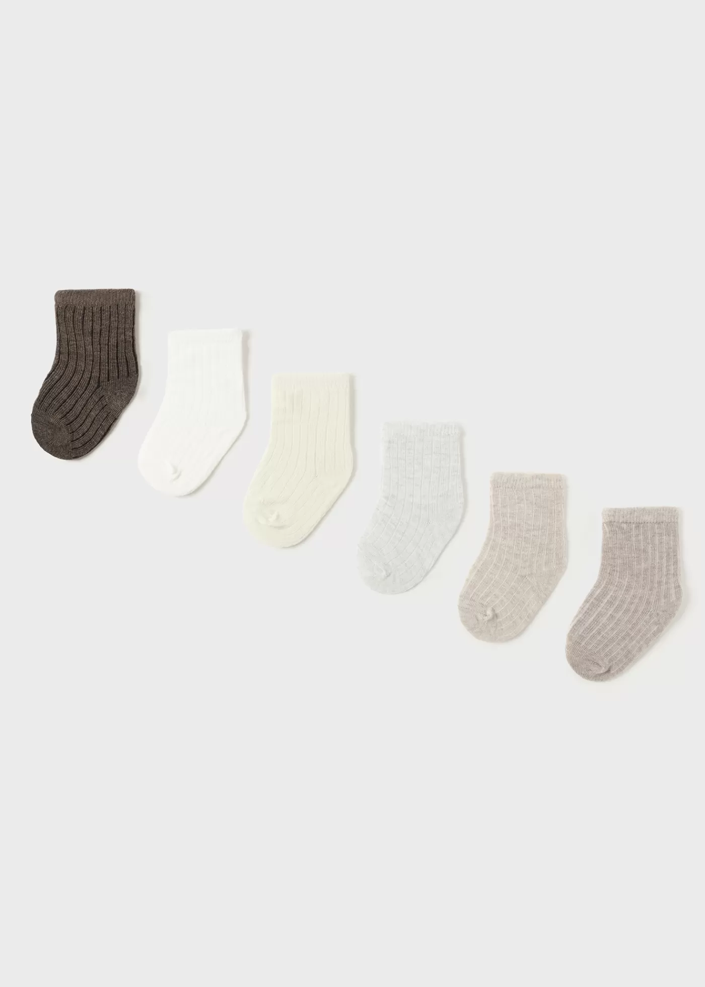 Mayoral Newborn Set of 6 Socks Neutrals Online