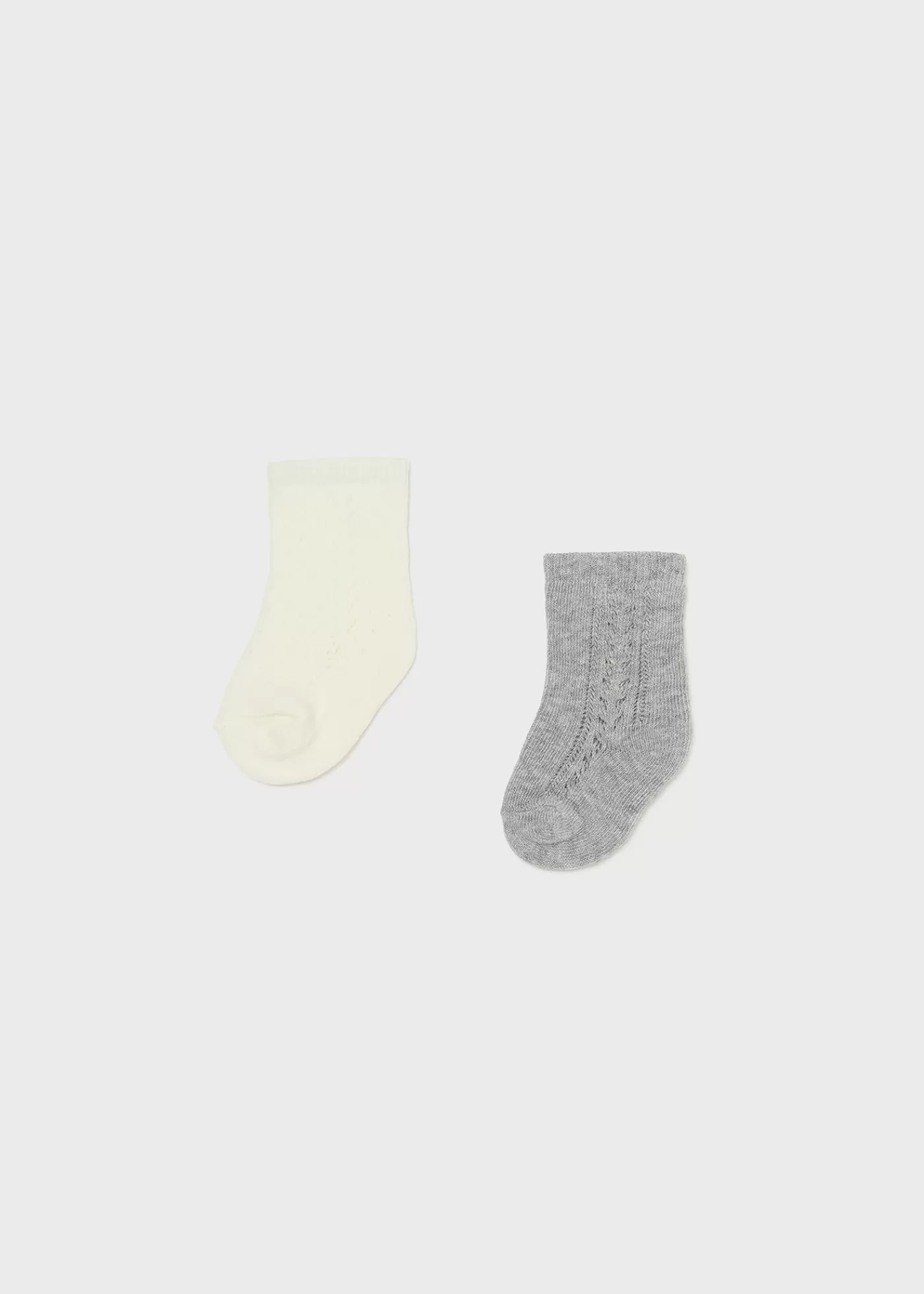 Mayoral Newborn Set of 2 Socks Grey Flash Sale