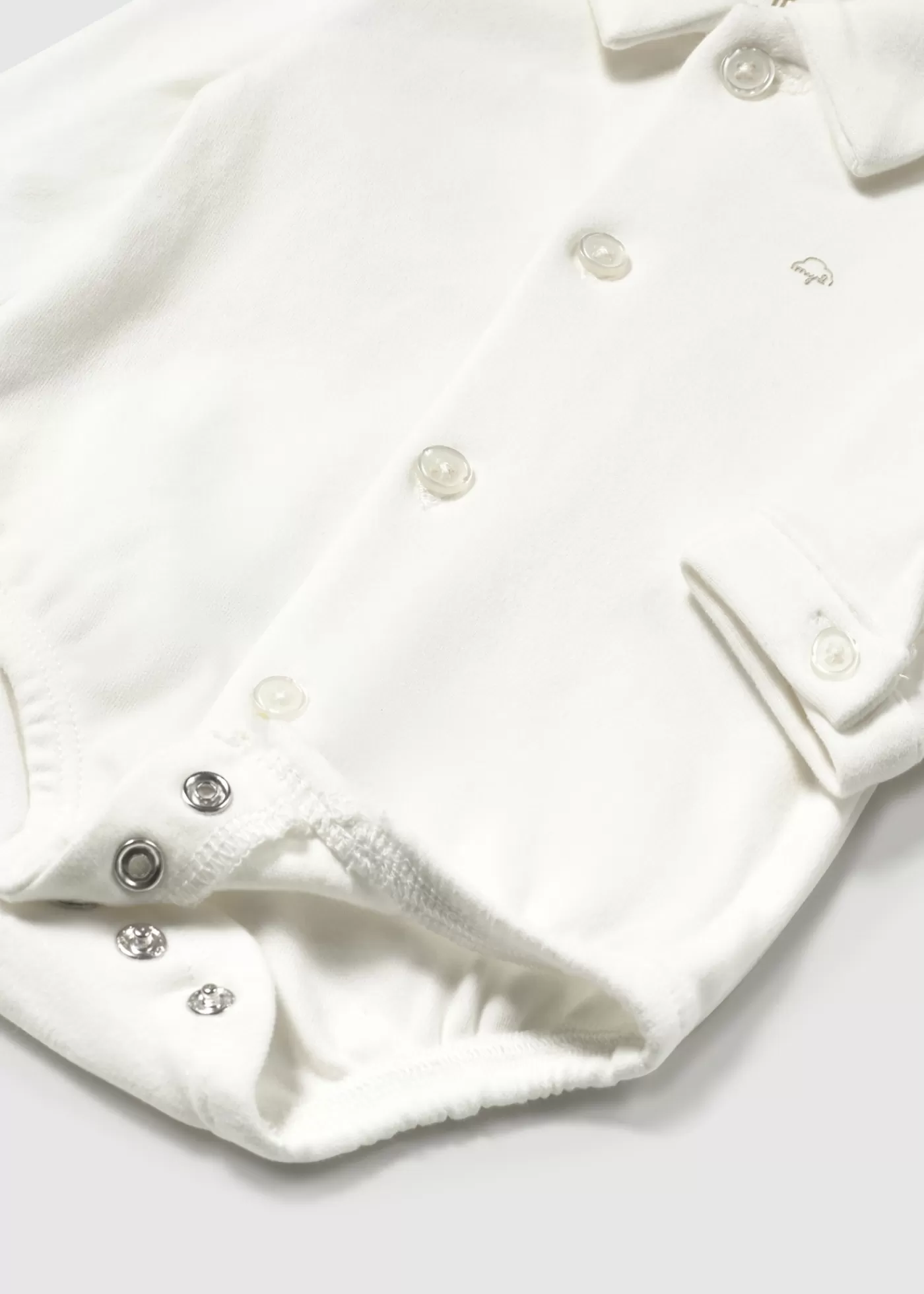 Mayoral Newborn Shirt Bodysuit Offwhite Fashion