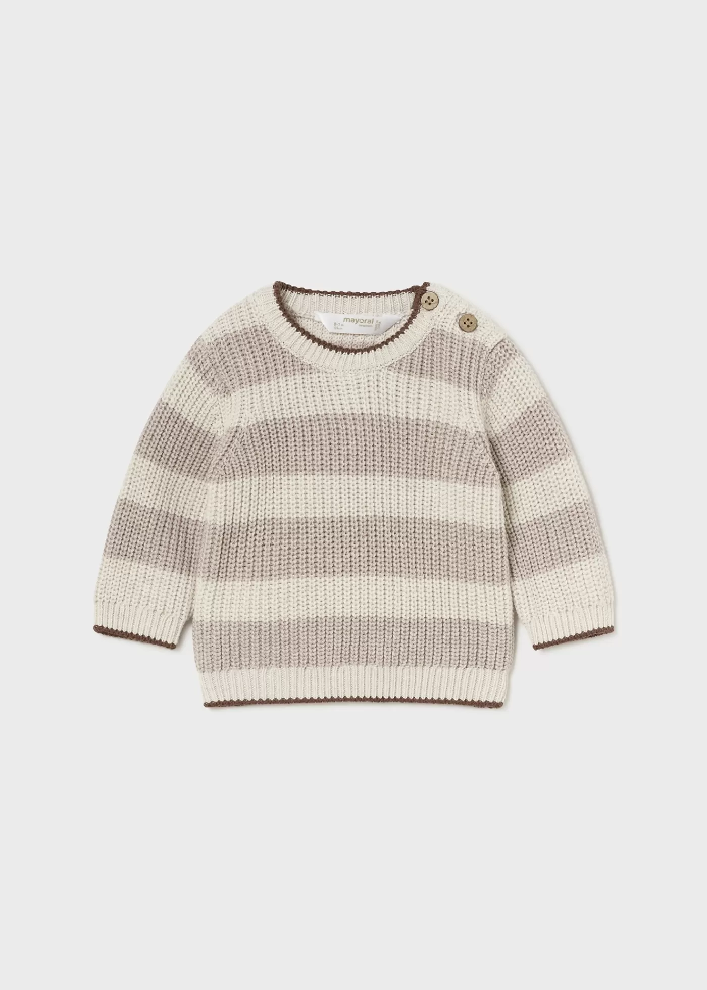 Mayoral Newborn Striped Sweater Tiramisuheather Cheap