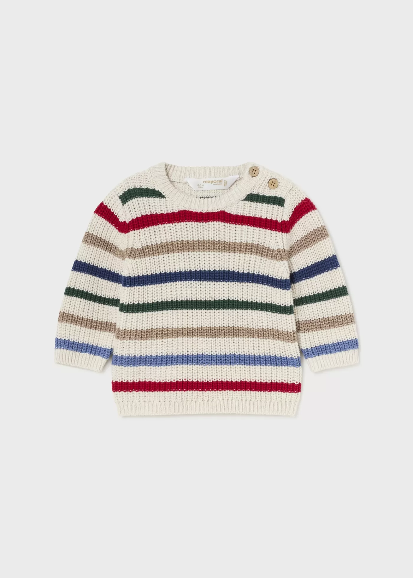 Mayoral Newborn Striped Sweater Multicolor Store