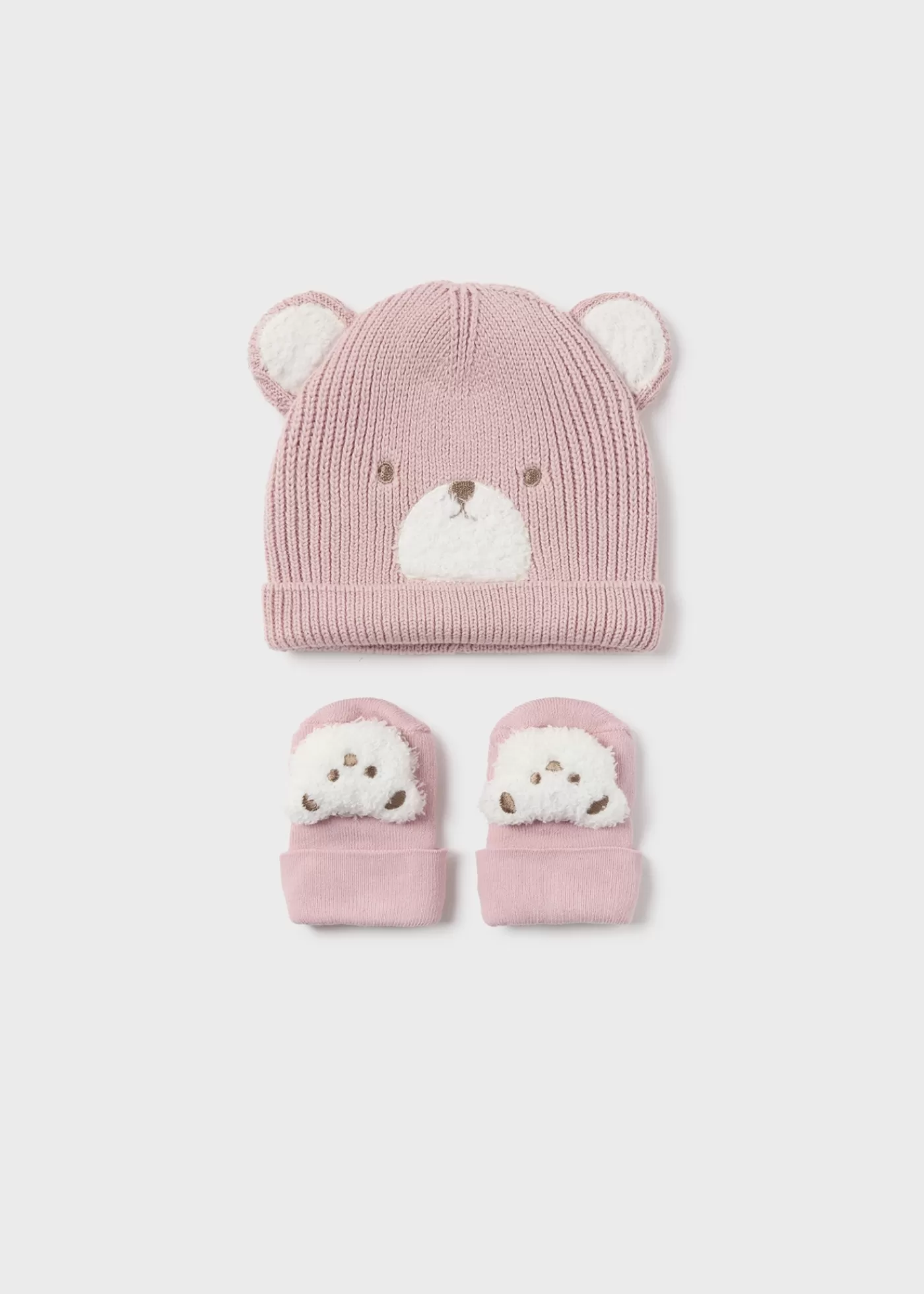 Mayoral Newborn Teddy Hat and Socks Set Sugar Discount