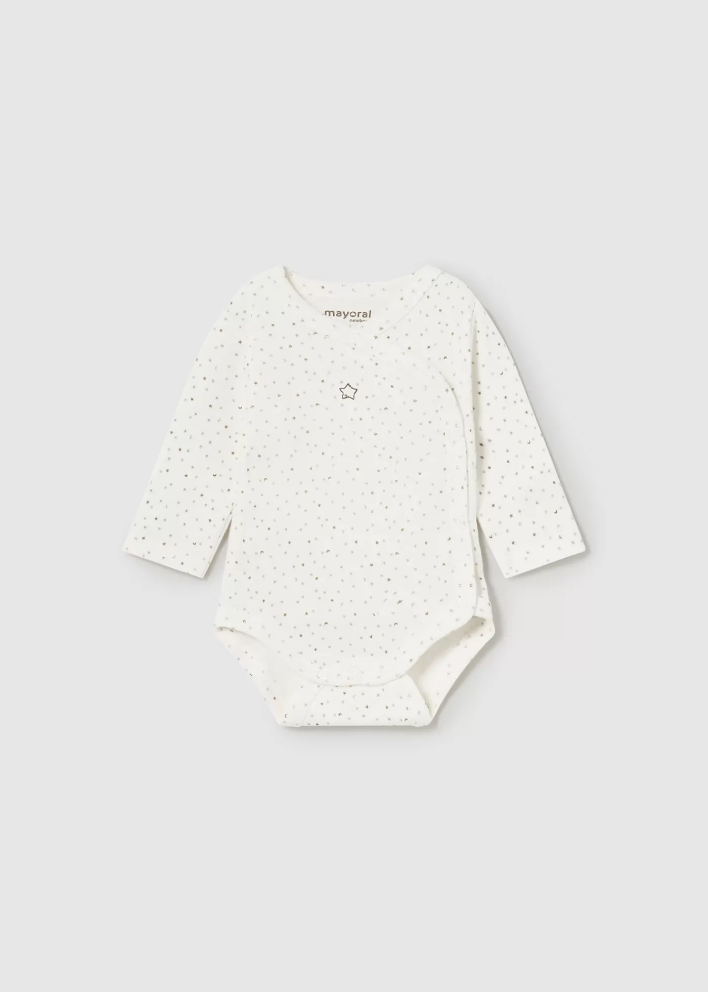 Mayoral Newborn Unisex Bodysuit Offwhite-Walnut Store