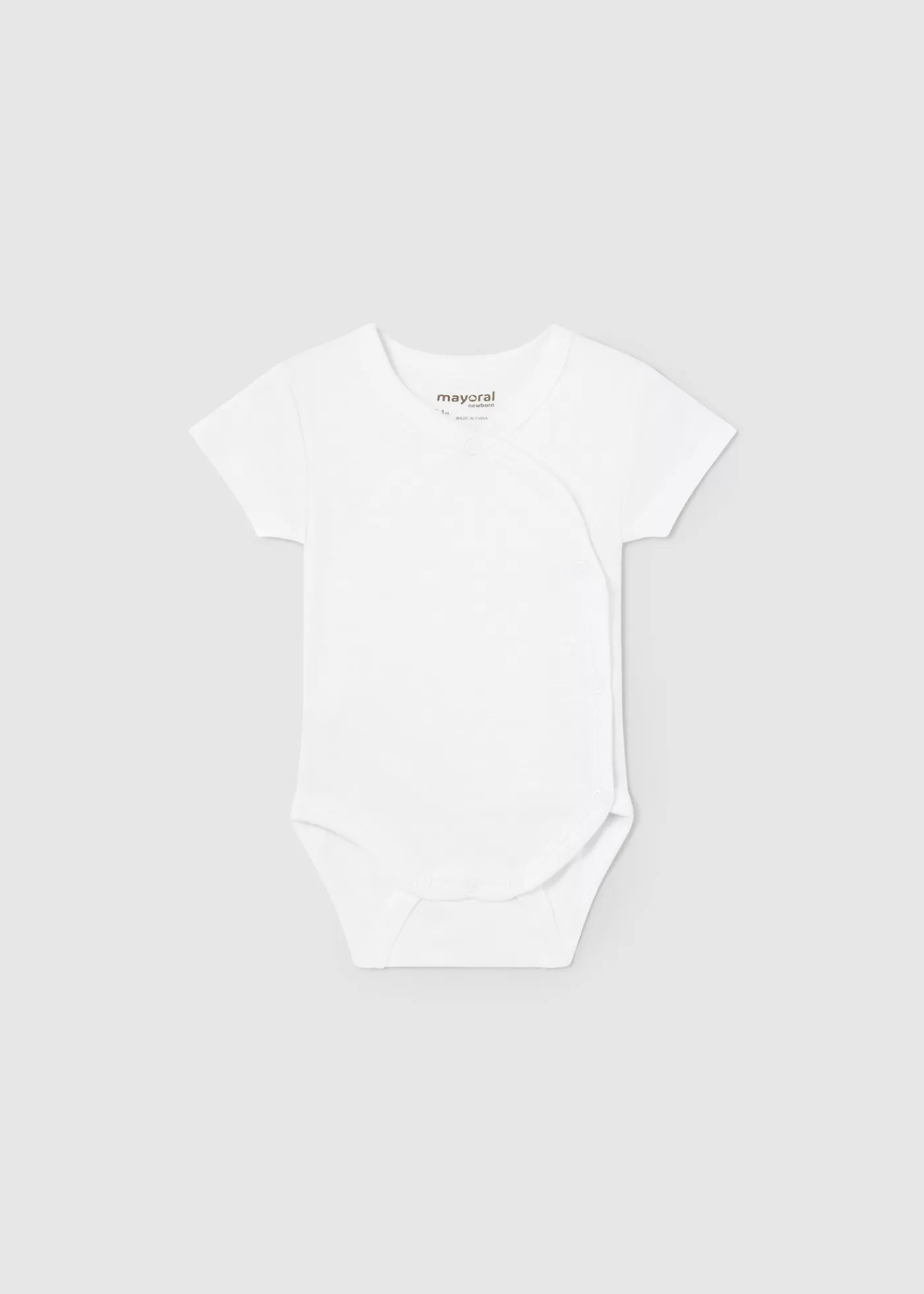 Mayoral Newborn Unisex Short Sleeved Bodysuit White Shop