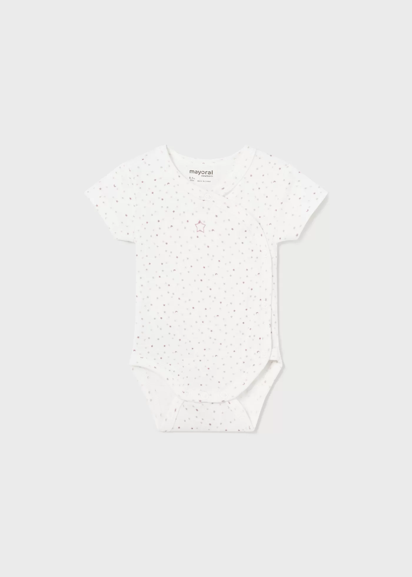 Mayoral Newborn Unisex Short Sleeved Bodysuit Natural-Blush Online