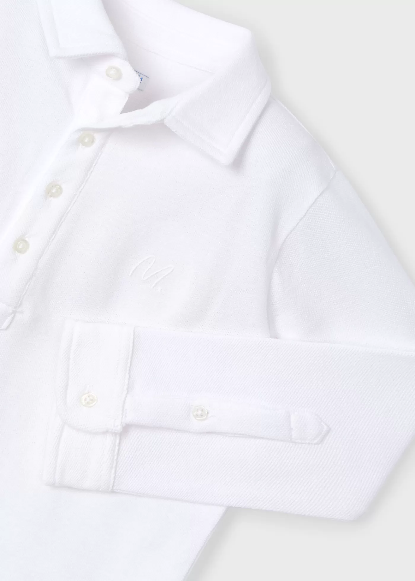 Mayoral Pique polo shirt boys White Flash Sale