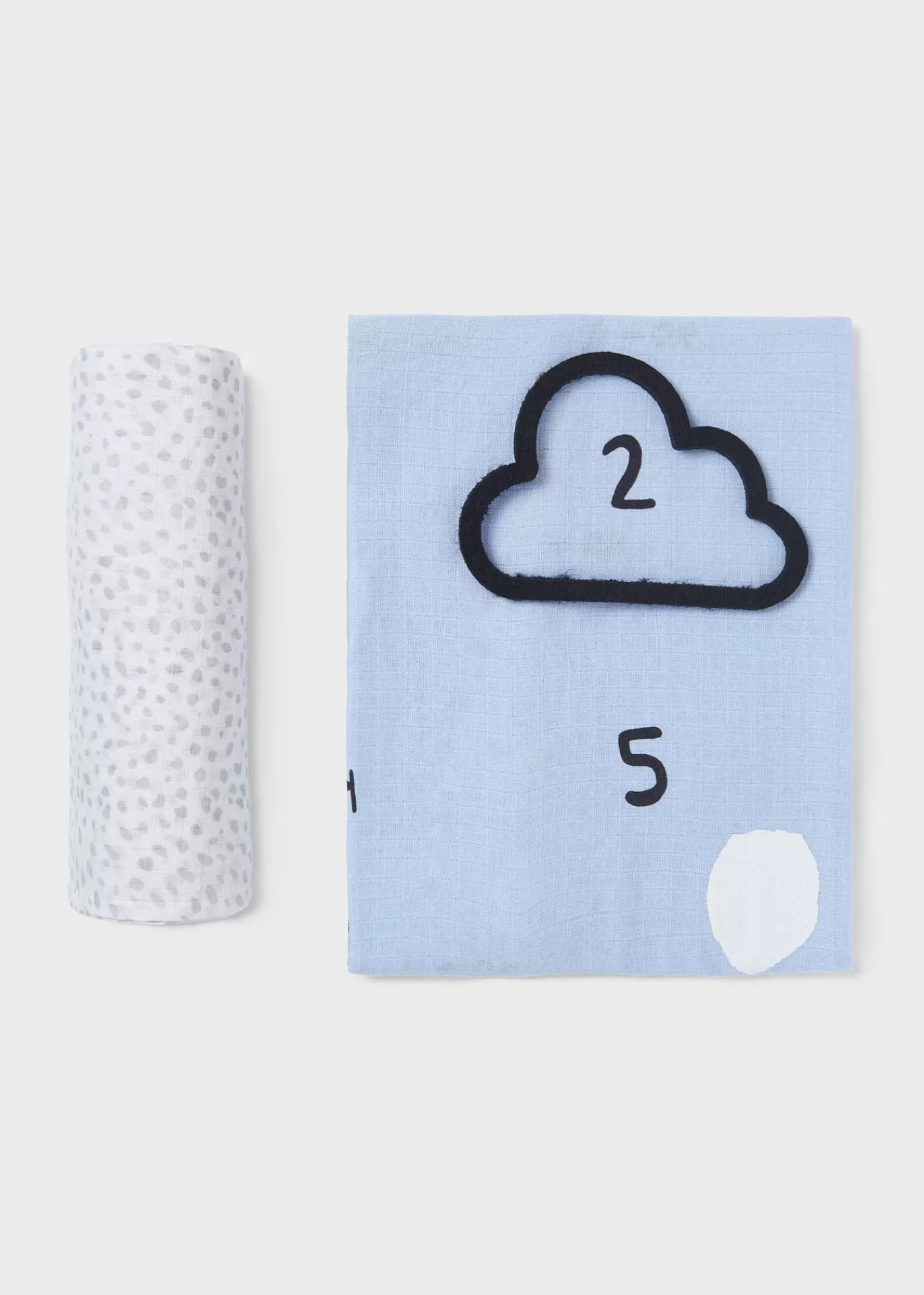 Mayoral Set of 2 baby gauze with measuring accessory LightBlue Discount