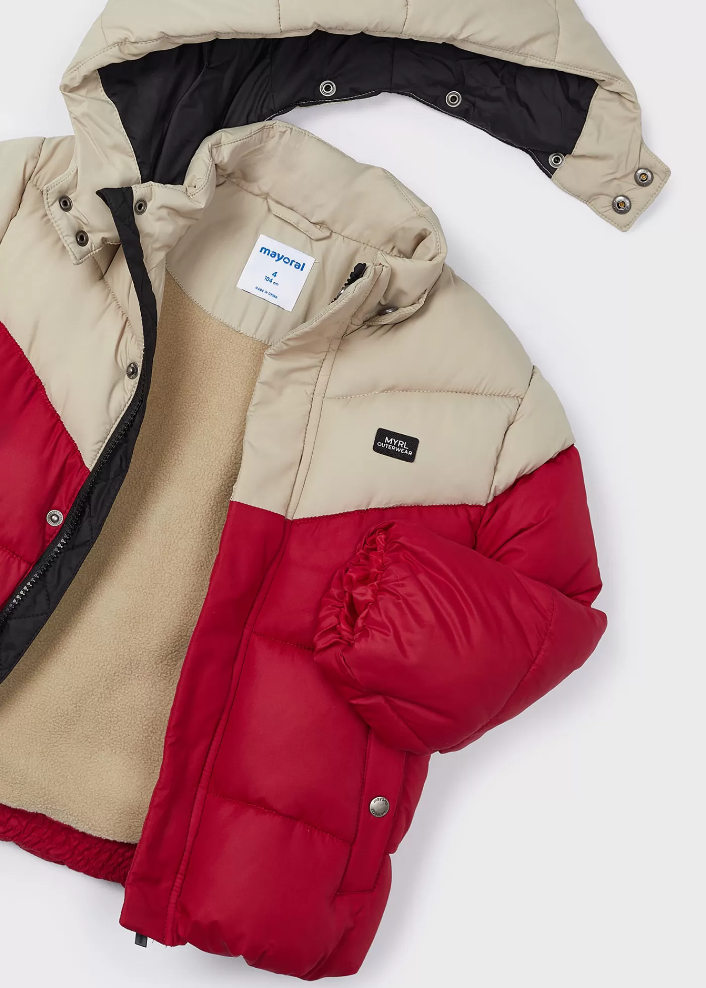 Mayoral Two-colored puffer jacket boys Mars Flash Sale